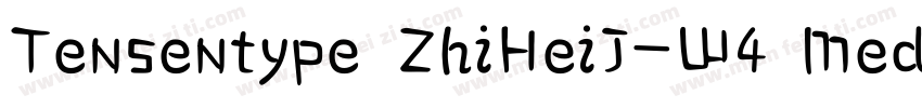 Tensentype ZhiHeiJ-W4 Medium字体转换
